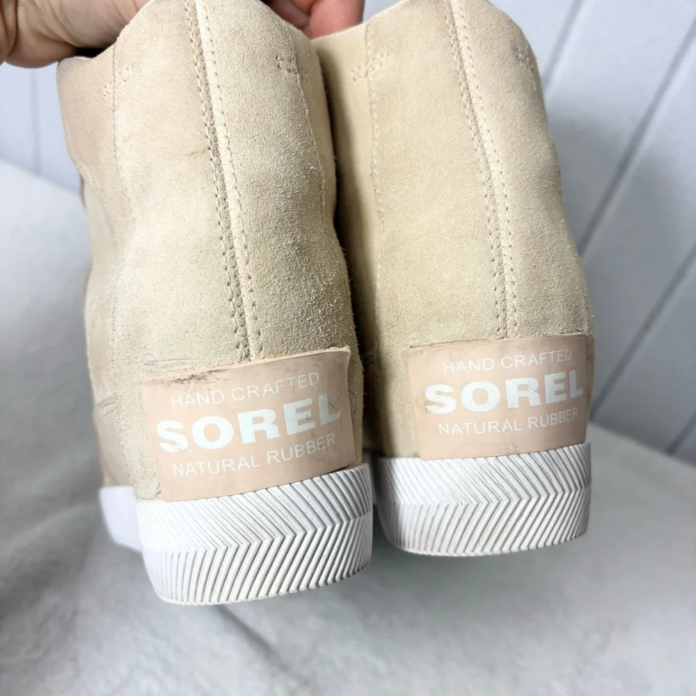Sorel‎ Out N About Wedge Bootie Boots Beige NL4913-260 Waterproof Size 9.5